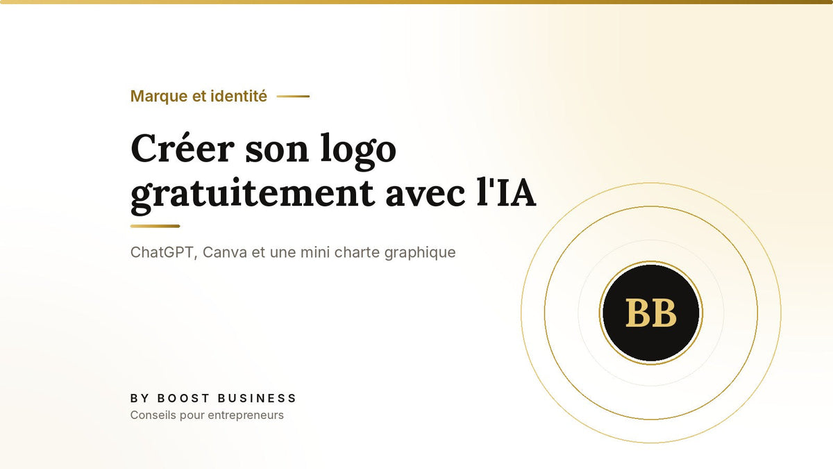 Créer son logo gratuitement avec l'IA – ChatGPT, Canva et une mini charte graphique