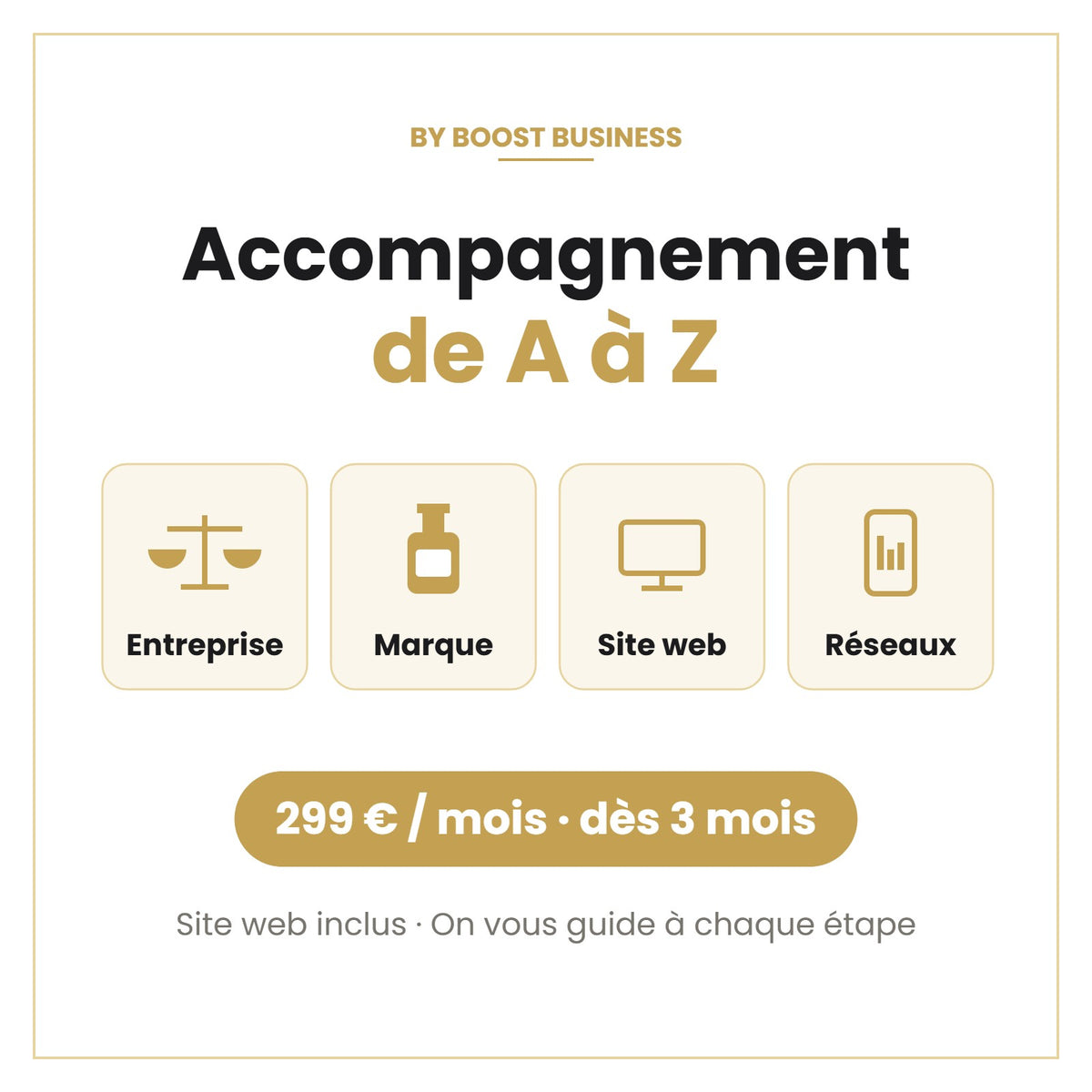 Accompagnement personnalisé de A à Z – BY BOOST BUSINESS