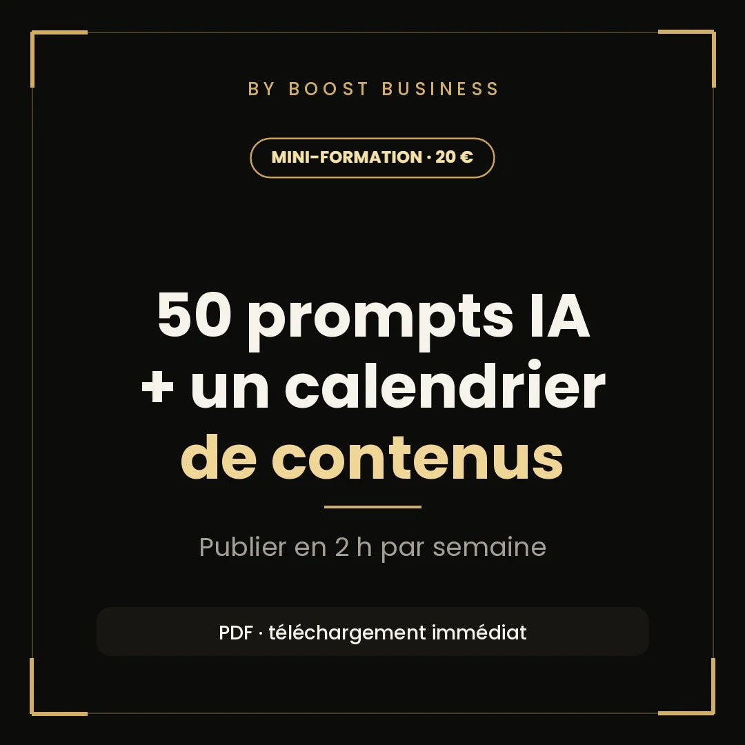 Mini-formation BY BOOST · 20 €