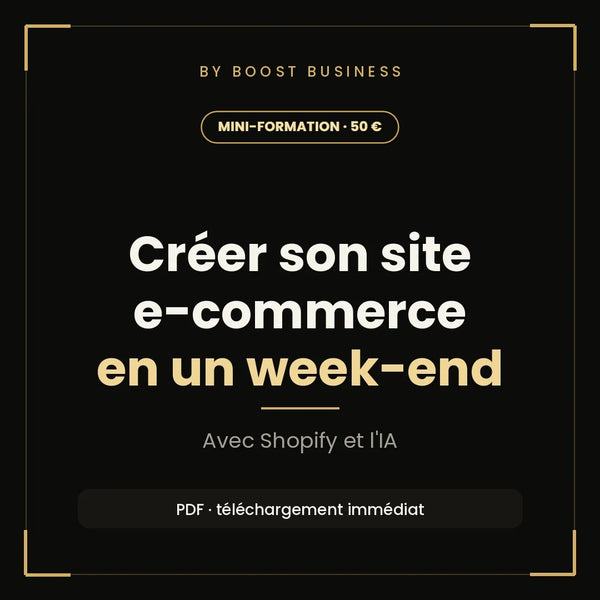 Créer son site e-commerce en un week-end avec Shopify et l'IA