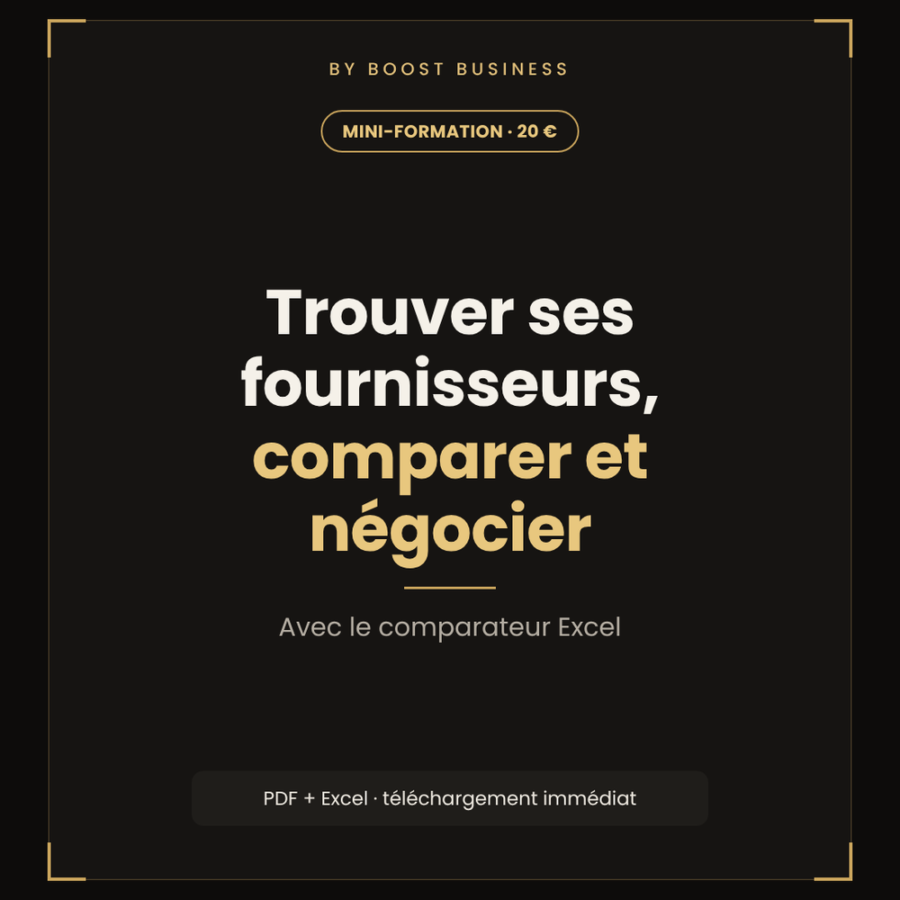 Trouver ses fournisseurs, comparer les prix et négocier