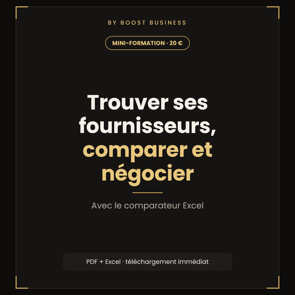 Trouver ses fournisseurs, comparer les prix et négocier
