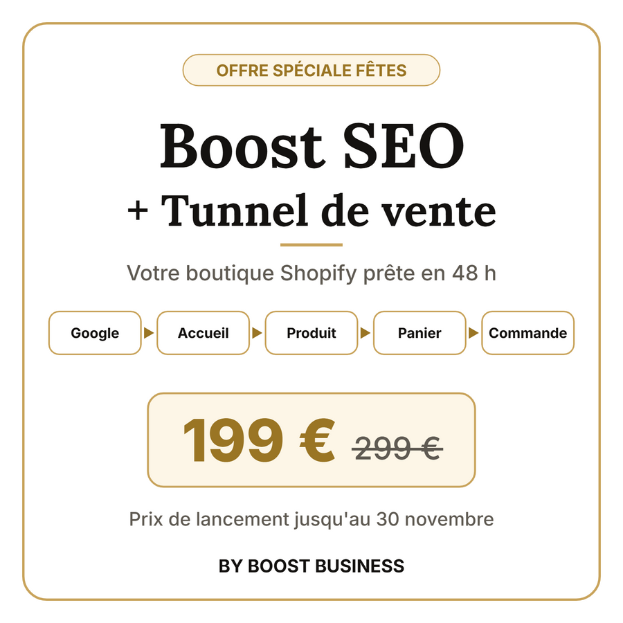 Boost SEO + Tunnel de vente – Prêt en 48 h