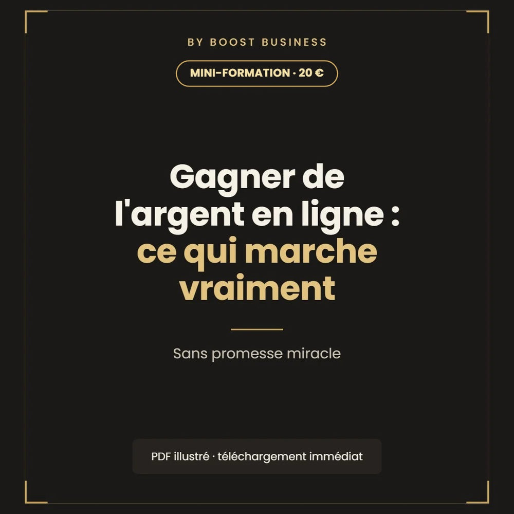 Gagner de l'argent en ligne : ce qui marche vraiment