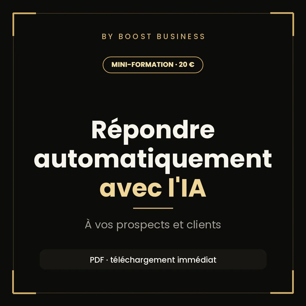 Répondre automatiquement aux prospects et aux clients avec l'IA