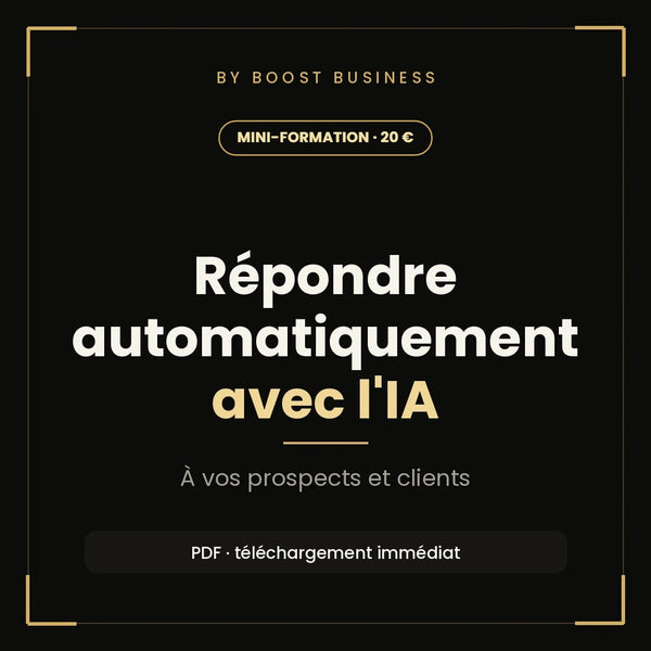 Répondre automatiquement aux prospects et aux clients avec l'IA