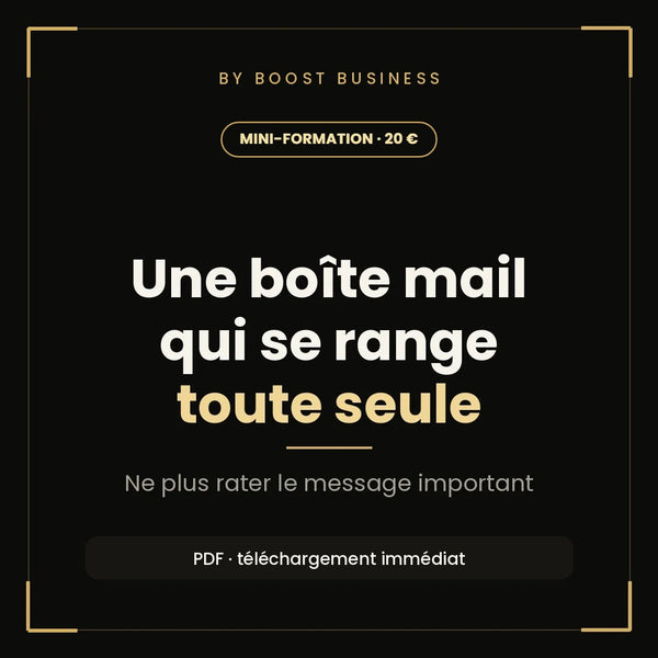 Une boîte mail qui se range toute seule